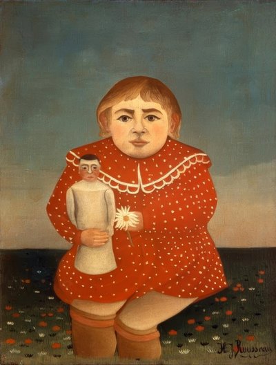 Das Kind mit der Puppe von Henri Rousseau